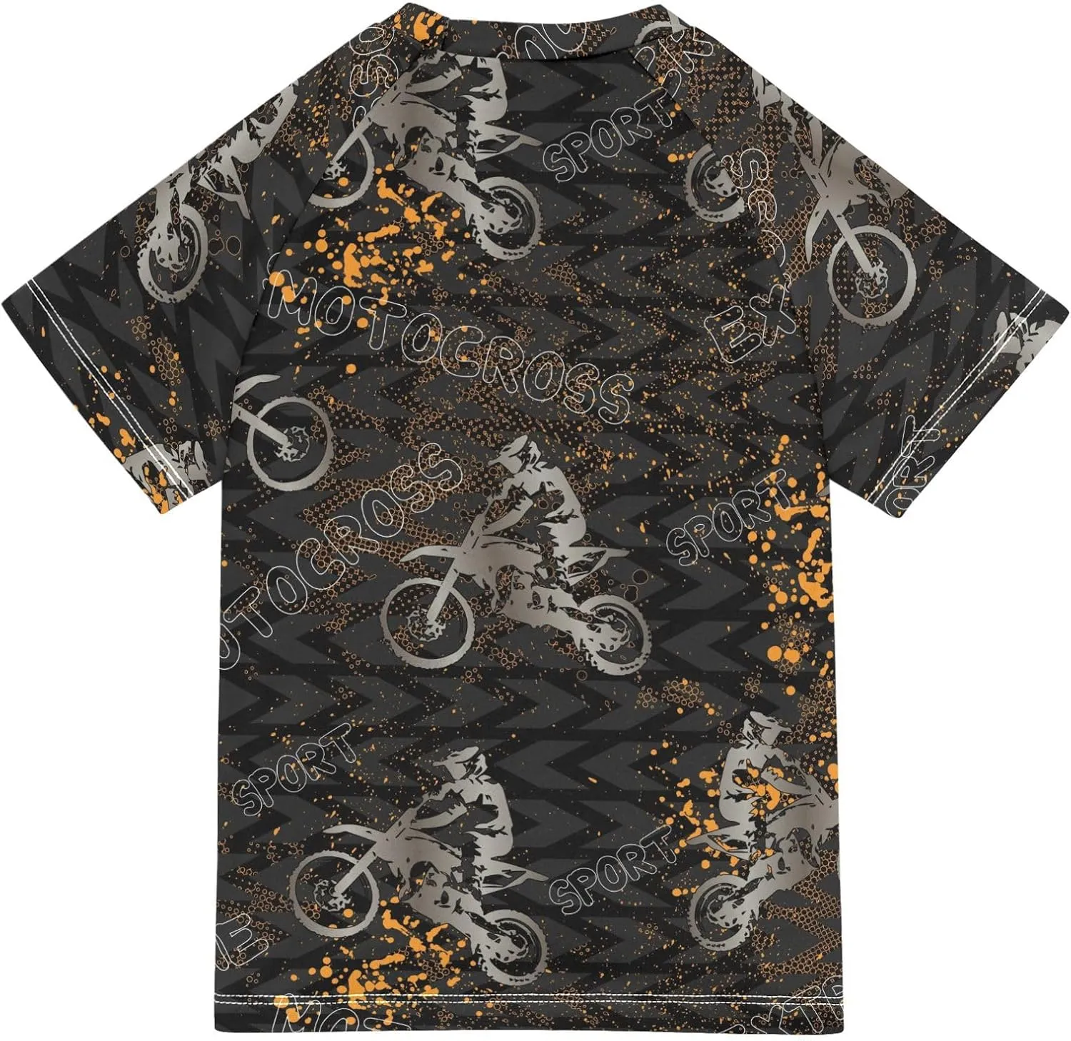 Ollabaky Short Sleeve Boys Rash Guard Swim Shirts Quick Dry Swimwear UPF 50  Toddler Kids Water Shirt