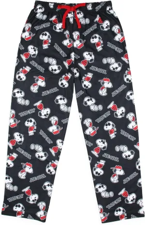 Peanuts Boys' Joe Cool Snoopy Character Tossed Print Sleep Pajama Pants