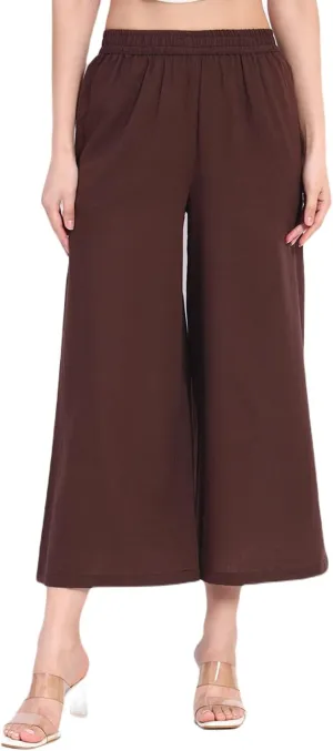 PIDAVLIYA'S Women's Wide Leg Pants Elastic High Waist Casual Yoga Workout Palazzo Pants & Trousers with Pockets