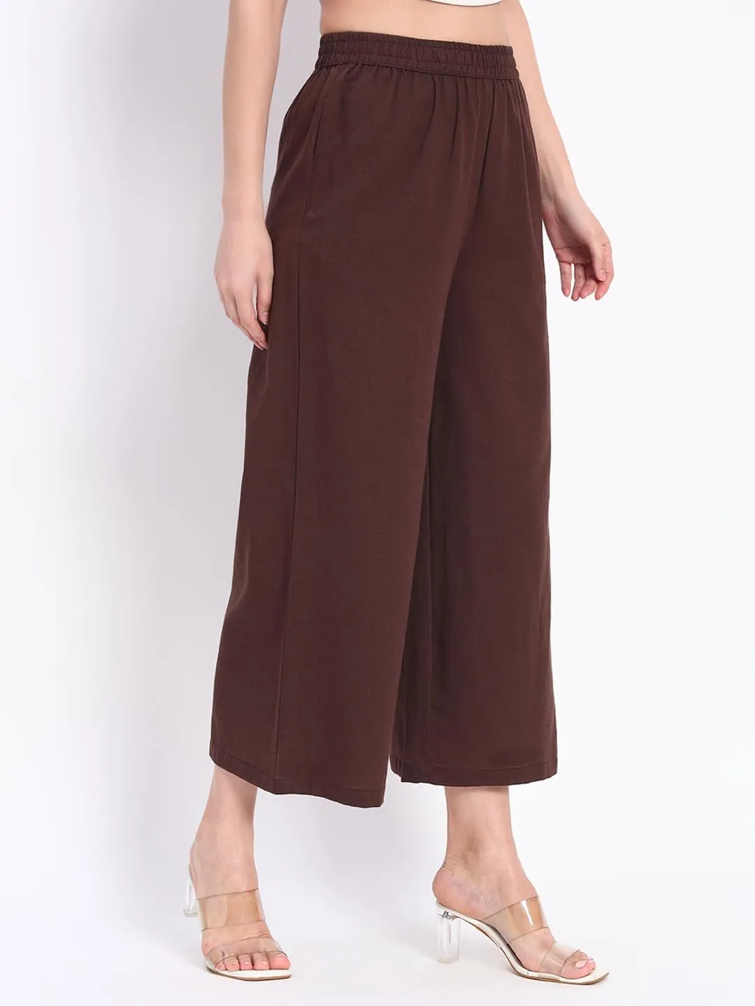 PIDAVLIYA'S Women's Wide Leg Pants Elastic High Waist Casual Yoga Workout Palazzo Pants & Trousers with Pockets