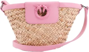 Pinko Women's Bucket Classic Raffia   VIT.Nappato Bag