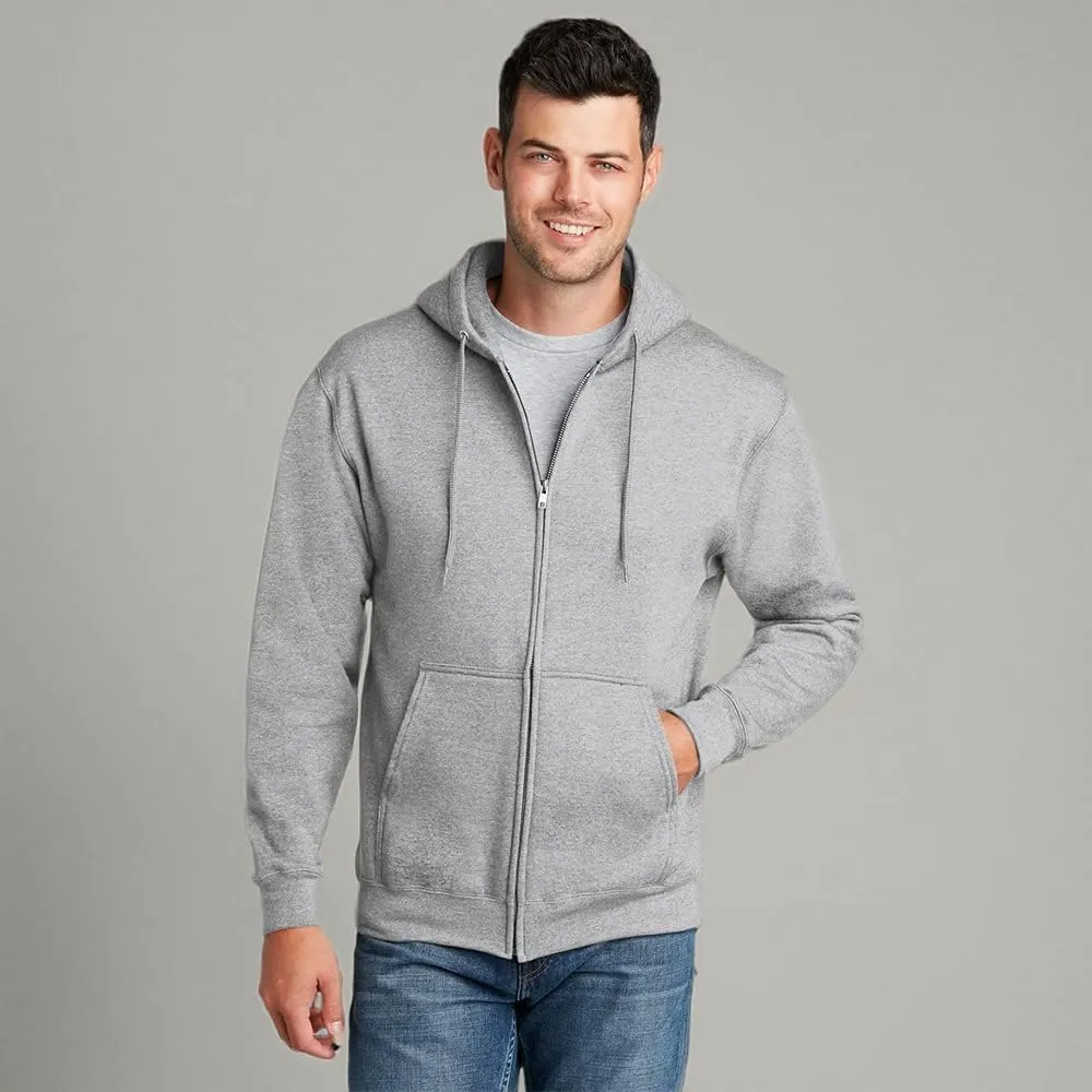 Port & Company Men's Classic Full Zip Hooded Sweatshirt