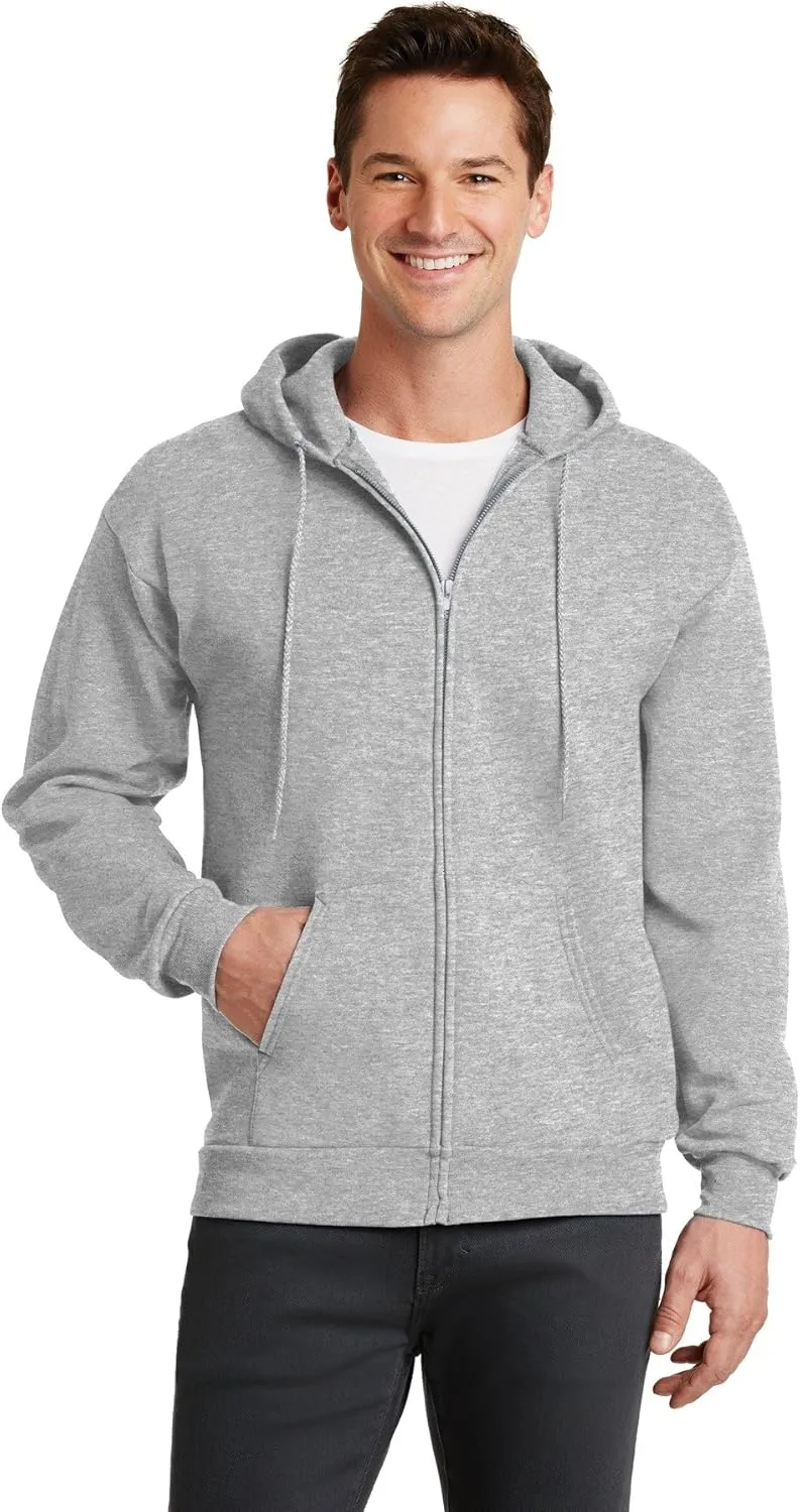 Port & Company Men's Classic Full Zip Hooded Sweatshirt