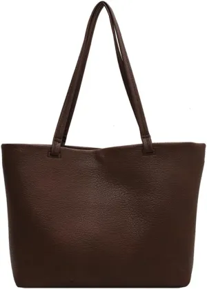 PU leather Tote Bag for Women Work Large Tote Bag Carry All Bag Top Handle Hobo Handbag