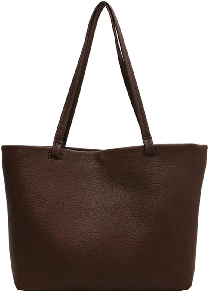 PU leather Tote Bag for Women Work Large Tote Bag Carry All Bag Top Handle Hobo Handbag