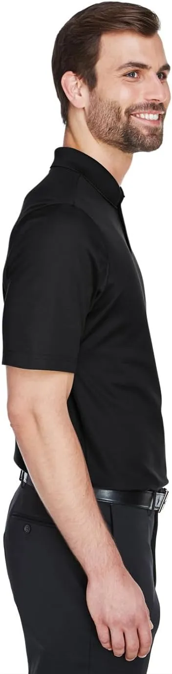 Queensboro Custom Embroidered Logo Polo Shirt. Men's Luxury Hybrid Jersey Polo. Cotton-Poly Blend. Classic Fit.