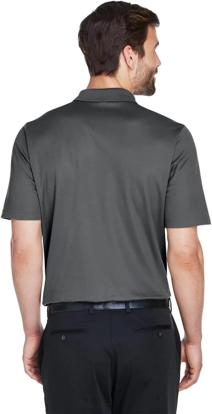 Queensboro Custom Embroidered Logo Polo Shirt. Men's Luxury Hybrid Jersey Polo. Cotton-Poly Blend. Classic Fit.