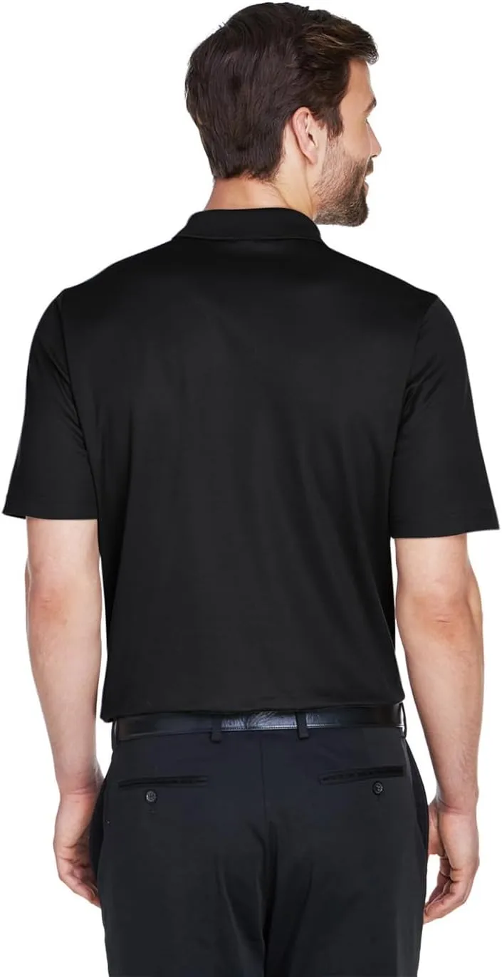 Queensboro Custom Embroidered Logo Polo Shirt. Men's Luxury Hybrid Jersey Polo. Cotton-Poly Blend. Classic Fit.