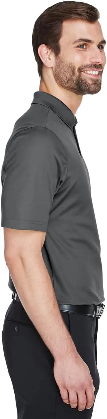 Queensboro Custom Embroidered Logo Polo Shirt. Men's Luxury Hybrid Jersey Polo. Cotton-Poly Blend. Classic Fit.