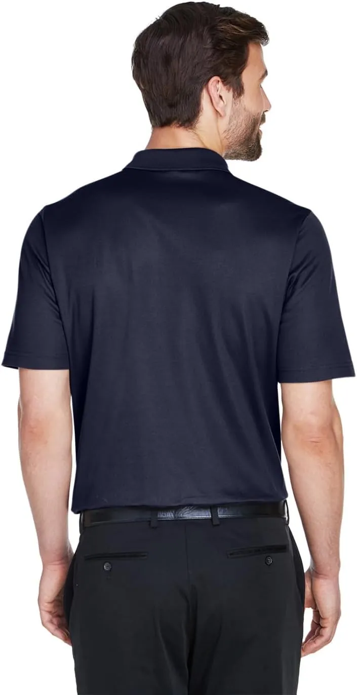 Queensboro Custom Embroidered Logo Polo Shirt. Men's Luxury Hybrid Jersey Polo. Cotton-Poly Blend. Classic Fit.