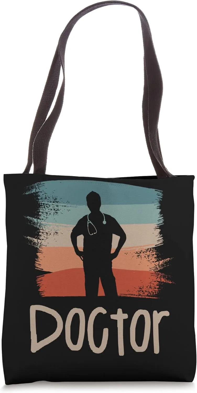 Retro Vintage Classic Doctor Medical Tote Bag