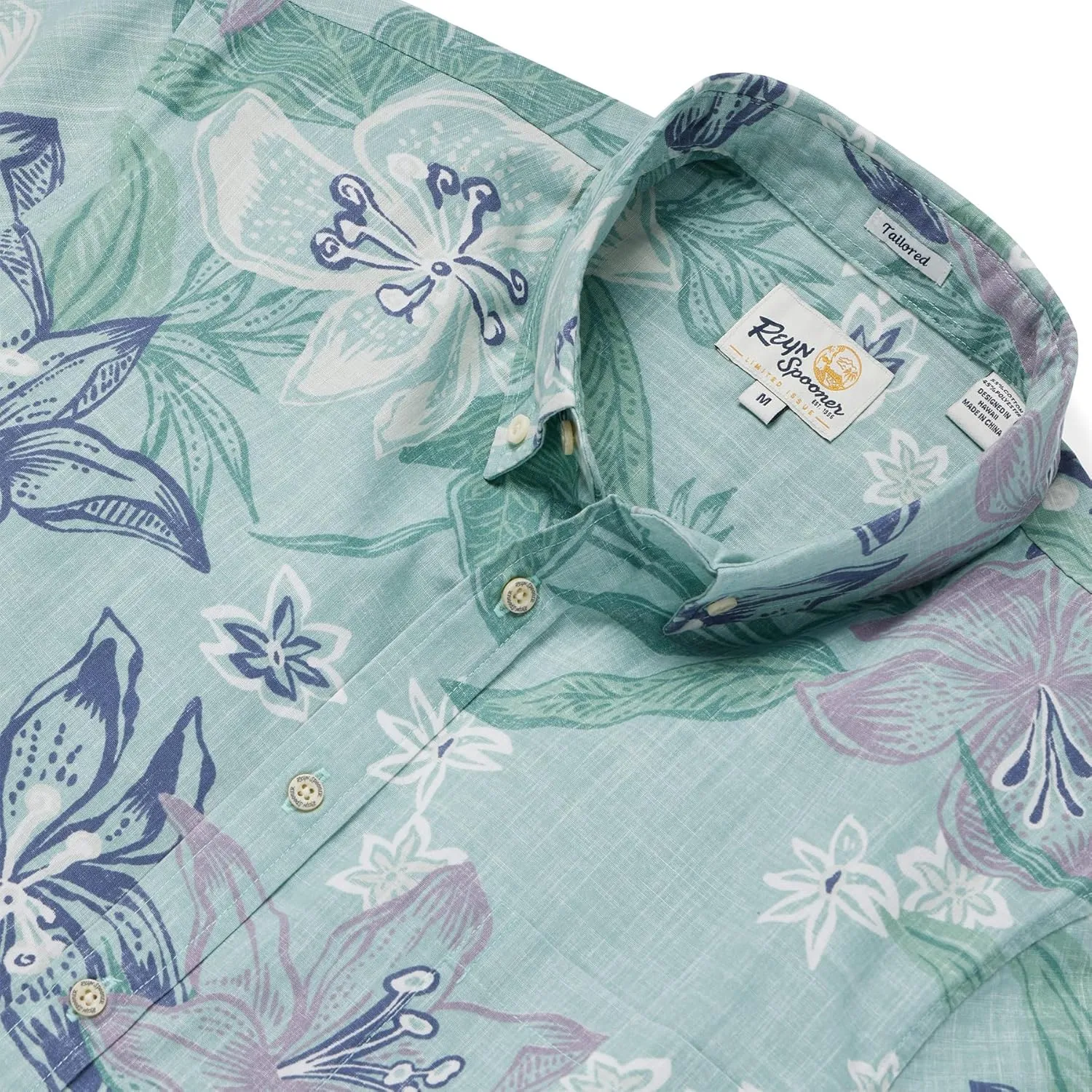 Reyn Spooner Floral Hawaiian Aloha Shirt - Tailored Button Front