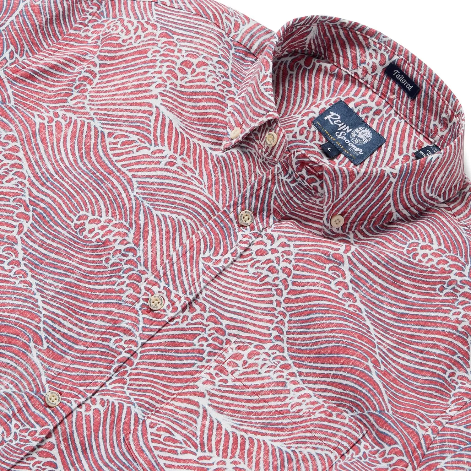 Reyn Spooner Oceanic Hawaiian Aloha Shirt - Tailored Button Front