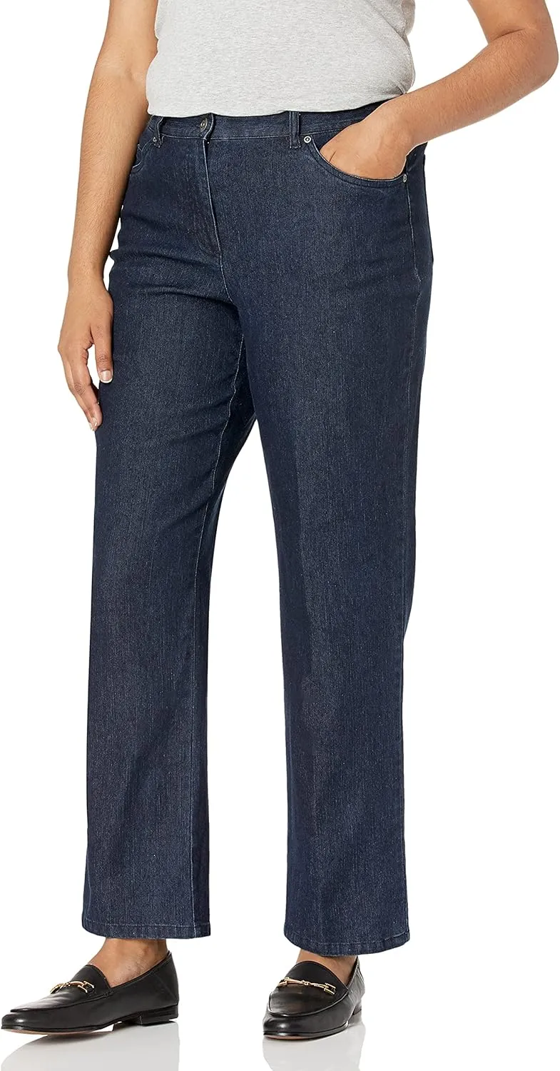 Ruby Rd. Women's Classic Flat Front Denim Jean