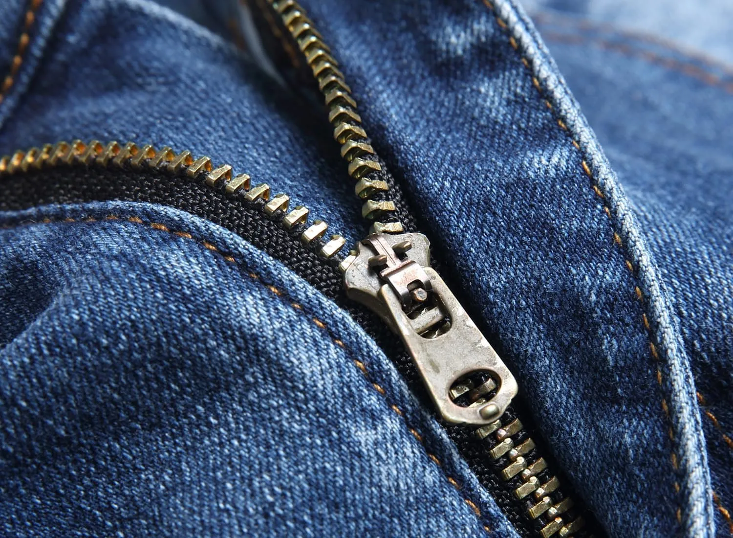RXXKKK Men's Classic Zipper Biker Regular Fit Flex Jean