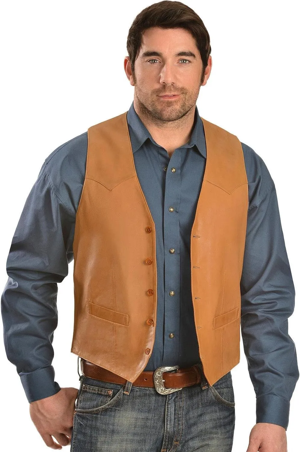 Scully Men's Lamb Leather Vest - 503-189