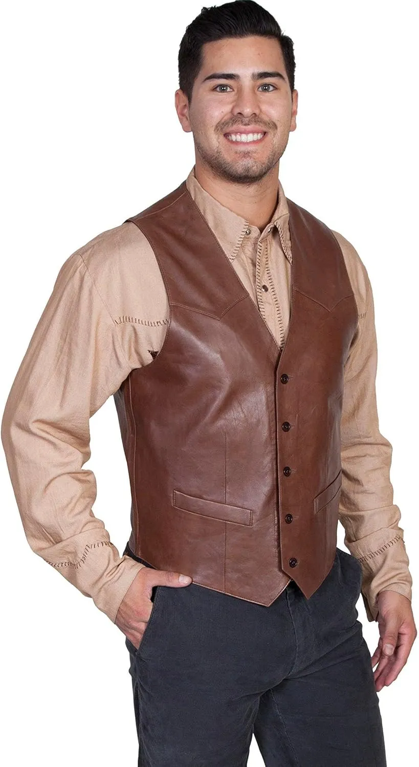 Scully Men's Lamb Leather Vest - 503-189