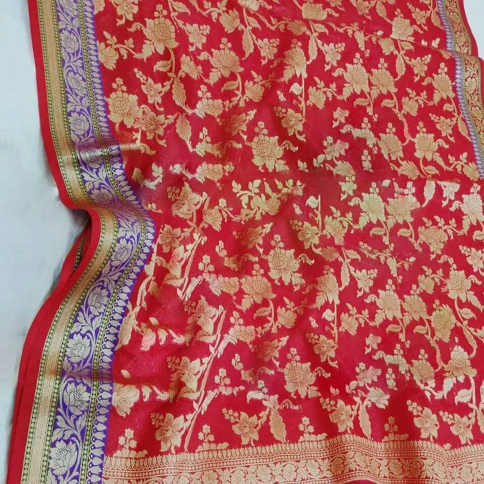 Semi Silk Banarasee Dupatta