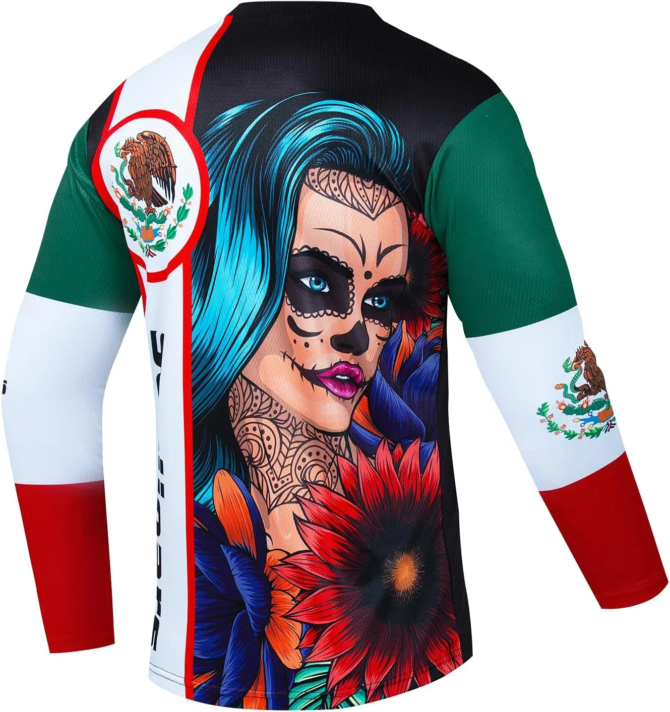 Serijoars Racing Men's Long Sleeve Off-Road Cycling Jersey Mountain Bike MTB Jersey Downhill&Motocross Shirts