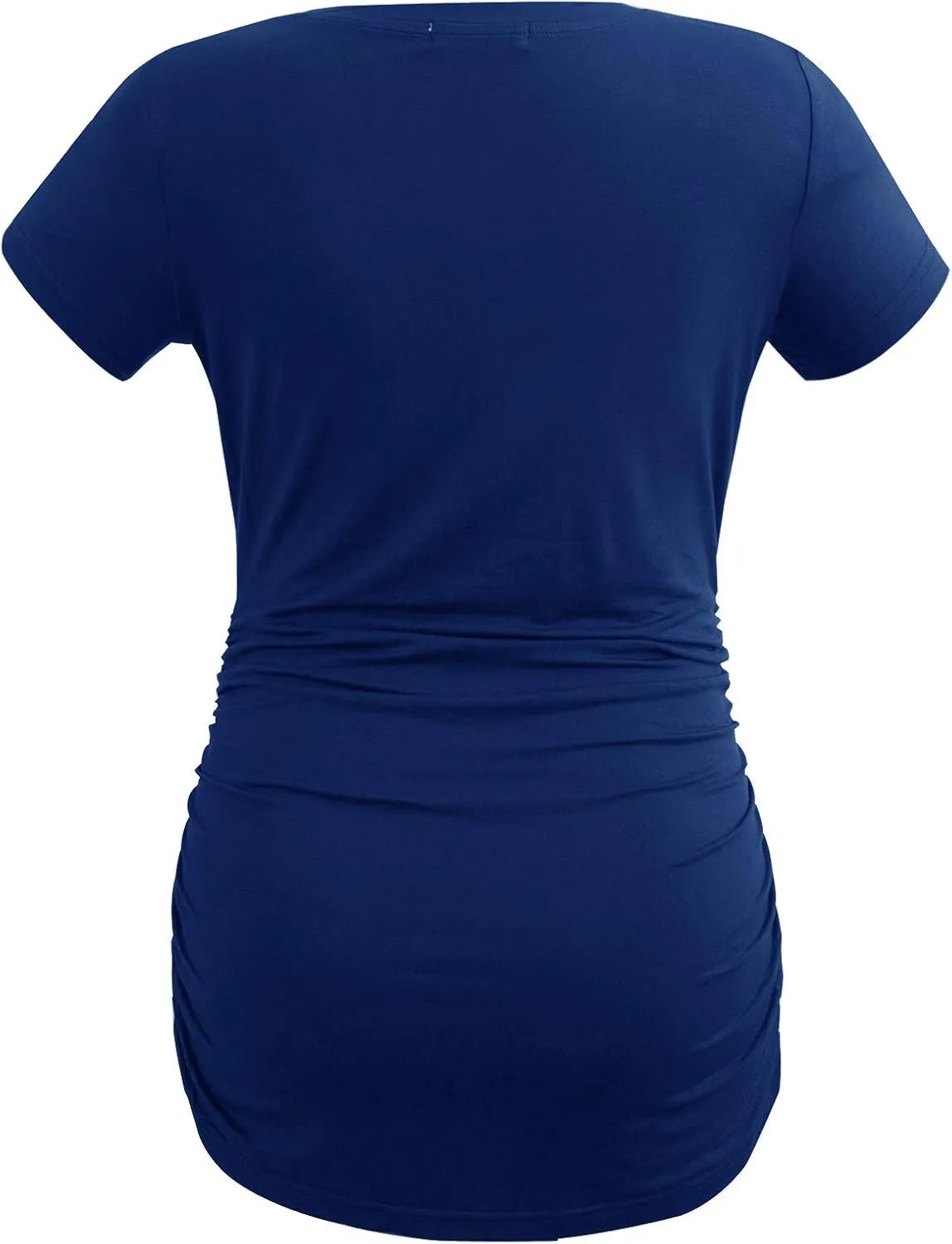 Smallshow Women's 4 Pack Maternity Shirts Short Sleeve Pregnancy Tops Clothes