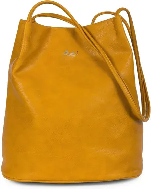 Soft Vegan Leather Hobo Bucket Shoulder Bag for Women  Medium Purse with Magnetic Opening  Delilah