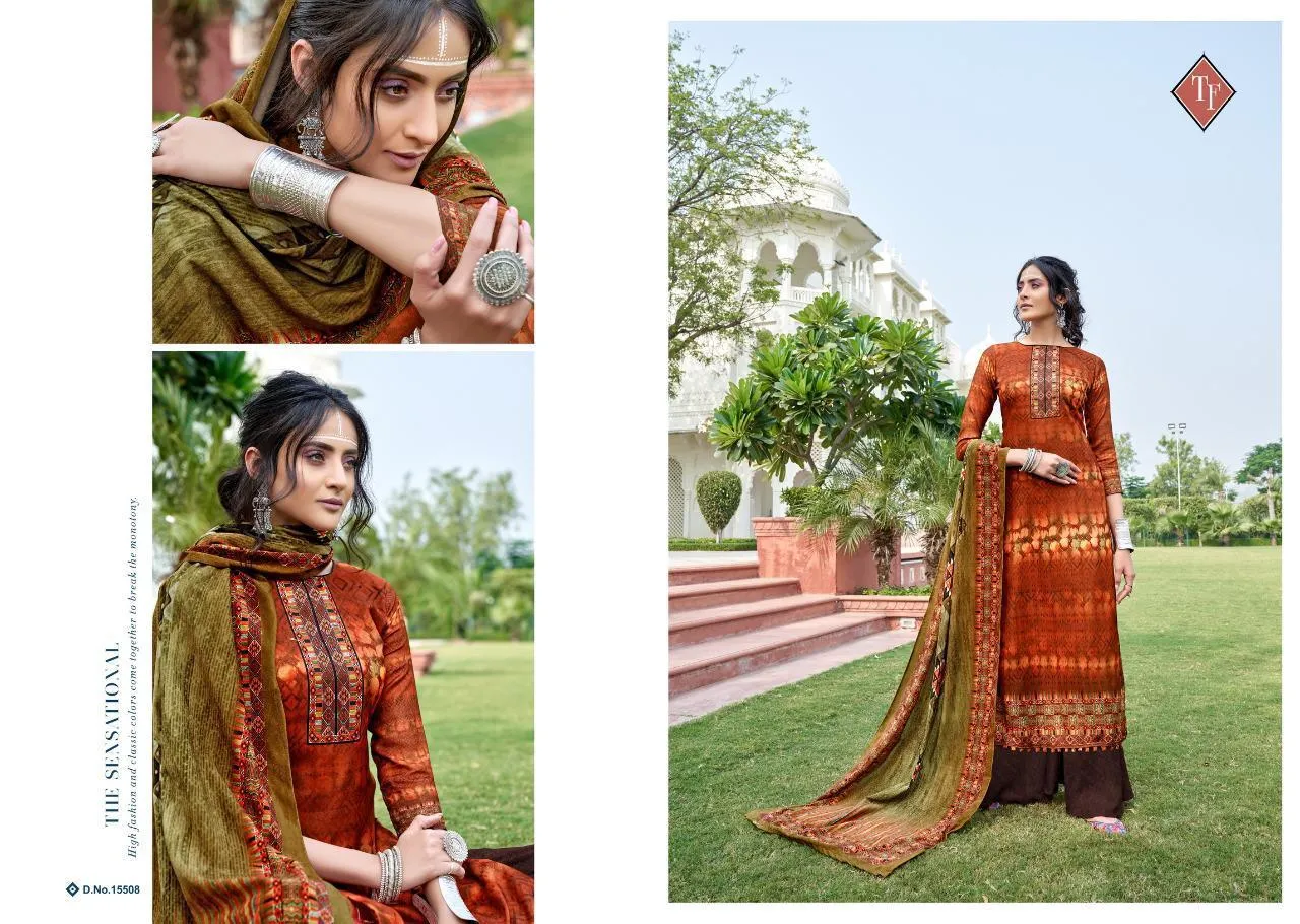 Tanishk Fashion Presents Hezal Pure Pashmina Printed Fancy Designer Salwar Kameez