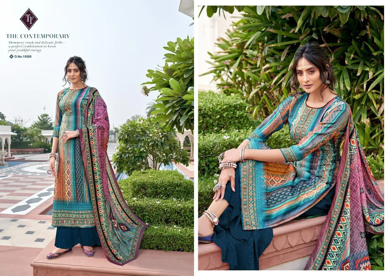 Tanishk Fashion Presents Hezal Pure Pashmina Printed Fancy Designer Salwar Kameez