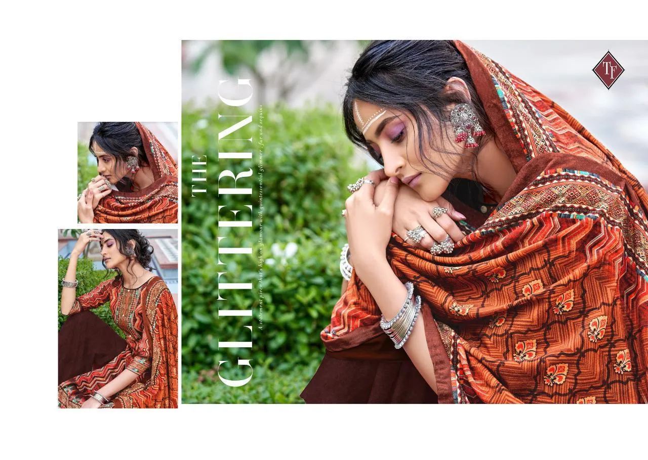 Tanishk Fashion Presents Hezal Pure Pashmina Printed Fancy Designer Salwar Kameez