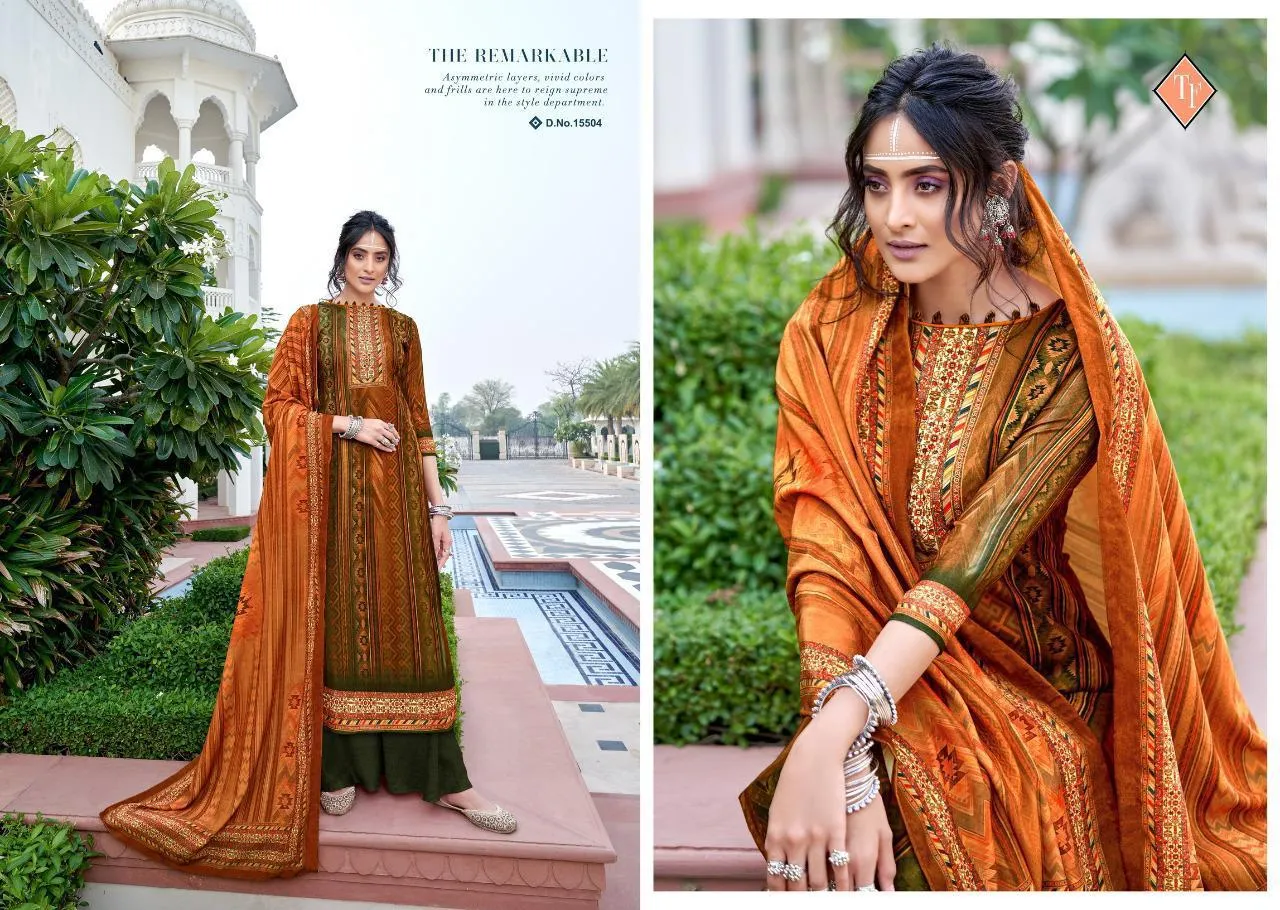 Tanishk Fashion Presents Hezal Pure Pashmina Printed Fancy Designer Salwar Kameez