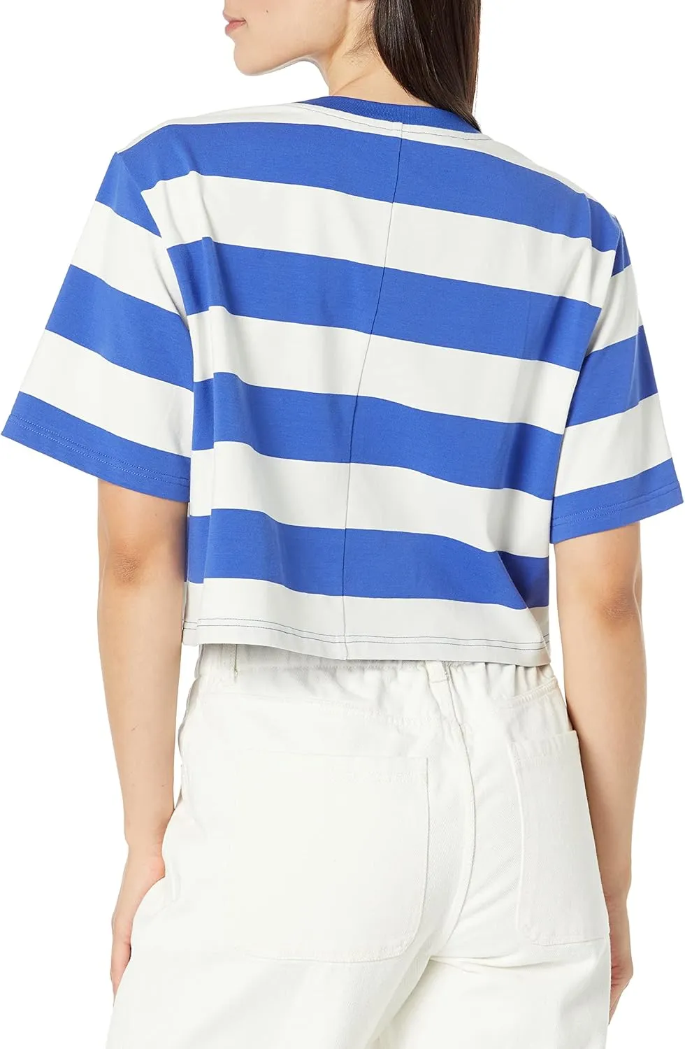 The Drop Women's Sydney Short-Sleeve Cropped Crew Neck T-Shirt