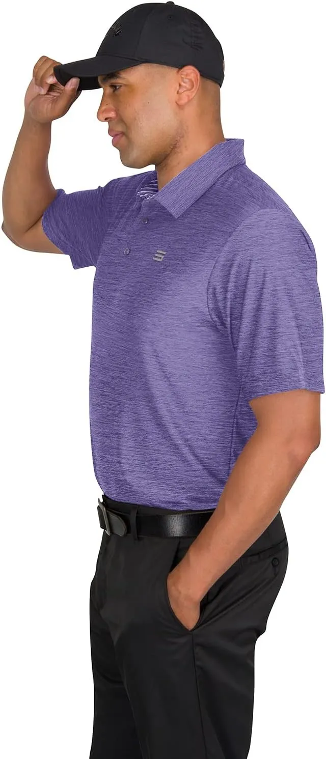 Three Sixty Six Golf Shirts for Men - Dry Fit Short-Sleeve Polo, Athletic Casual Collared T-Shirt