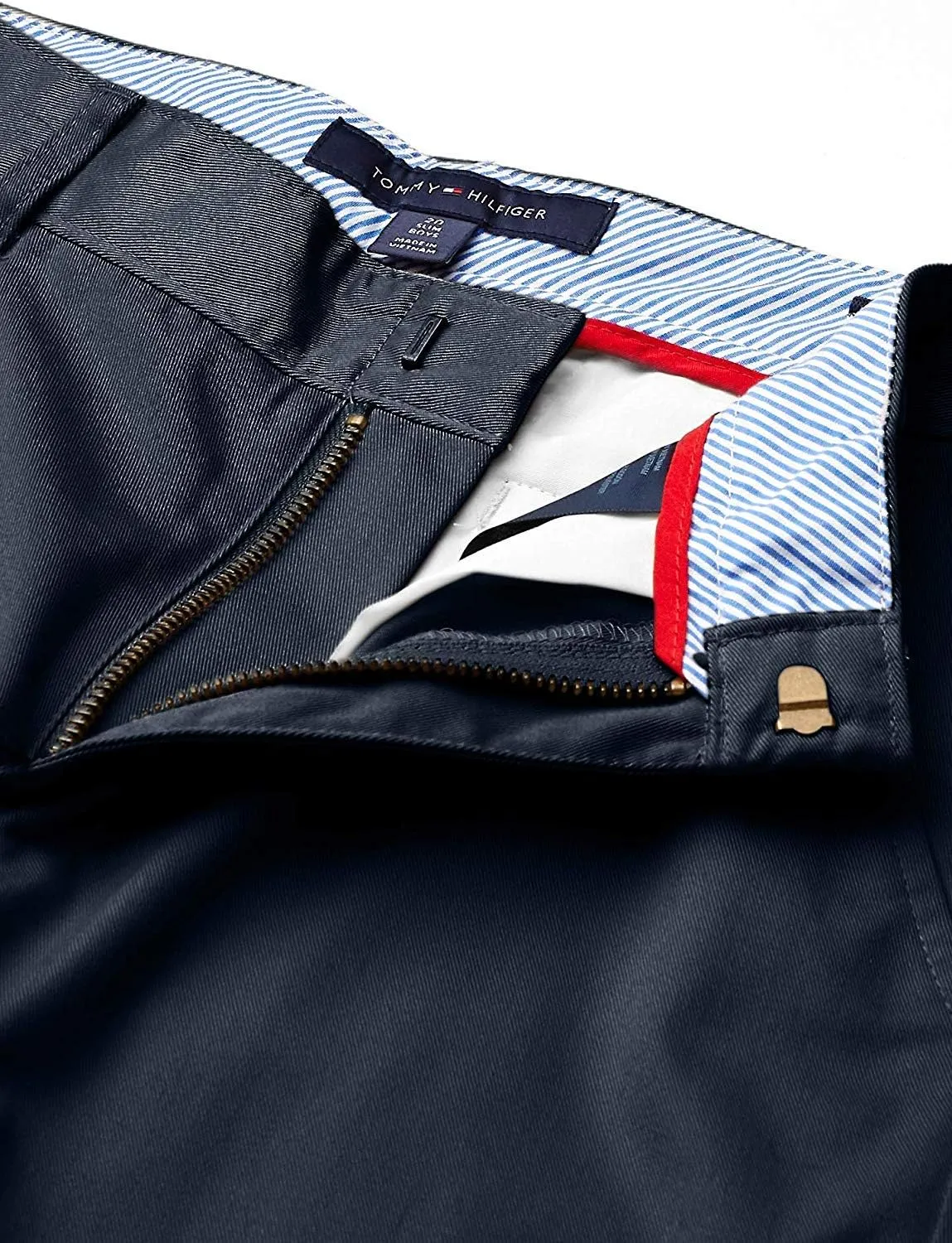 Tommy Hilfiger Boy's Flat Front Twill Blend Dress Pants