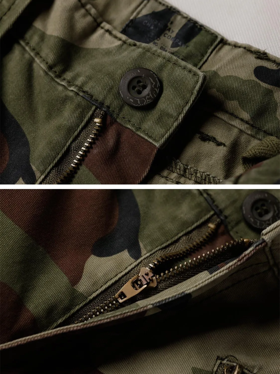 TRGPSG Women's Casual Combat Cargo Pants, Cotton Outdoor Camouflage Military Multi Pockets Work Pants