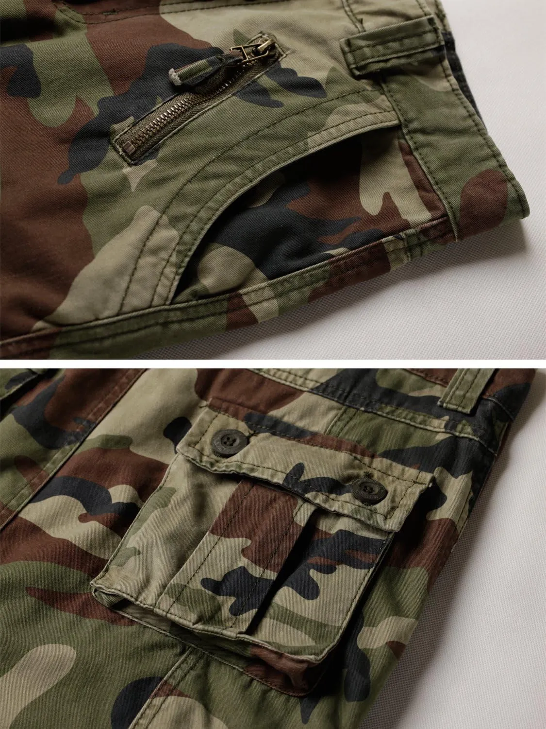 TRGPSG Women's Casual Combat Cargo Pants, Cotton Outdoor Camouflage Military Multi Pockets Work Pants