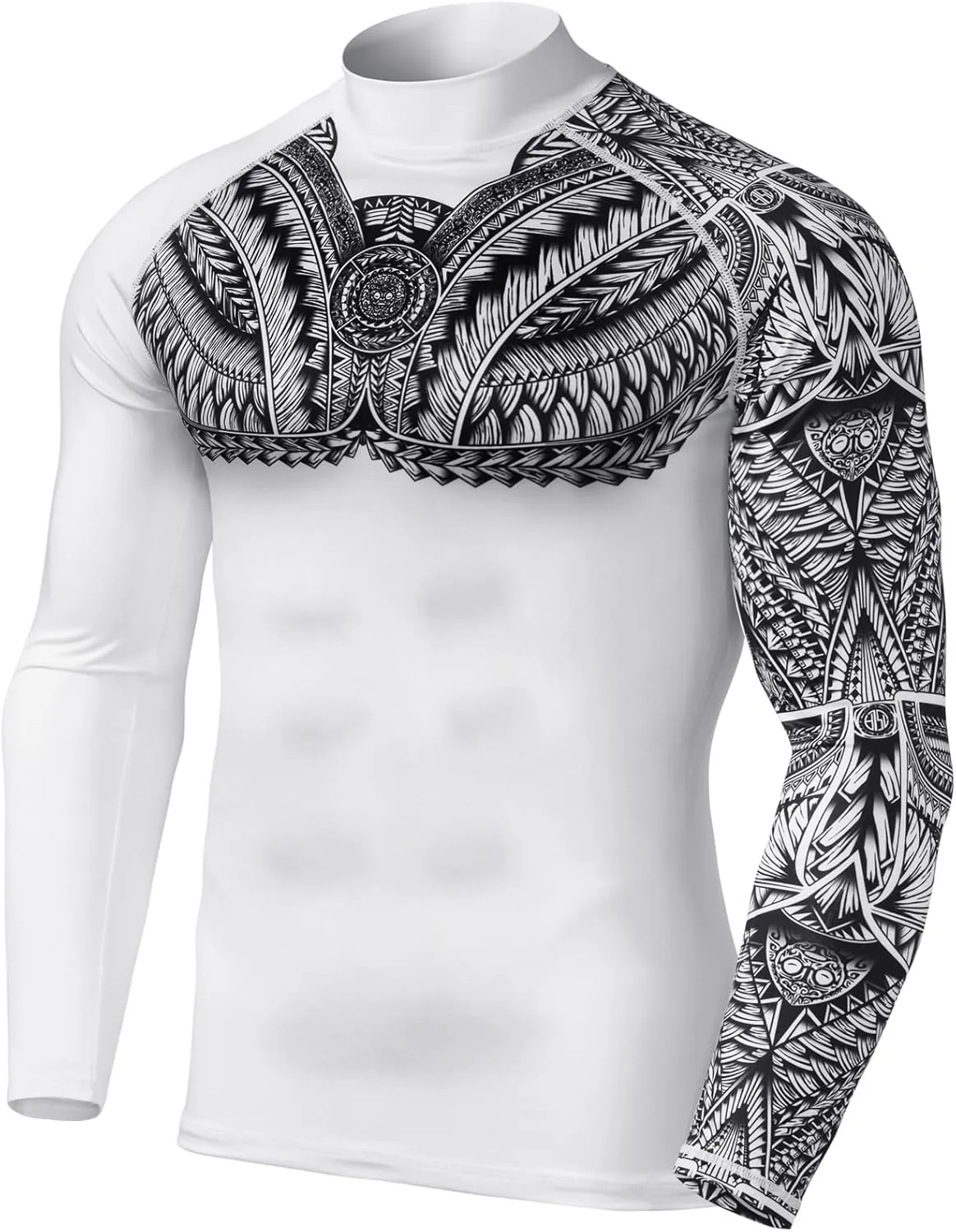 TSLA Men's UPF 50  Long Sleeve Rash Guard, UV/SPF Quick Dry Swim Shirt, Water Surf Swimming Shirts