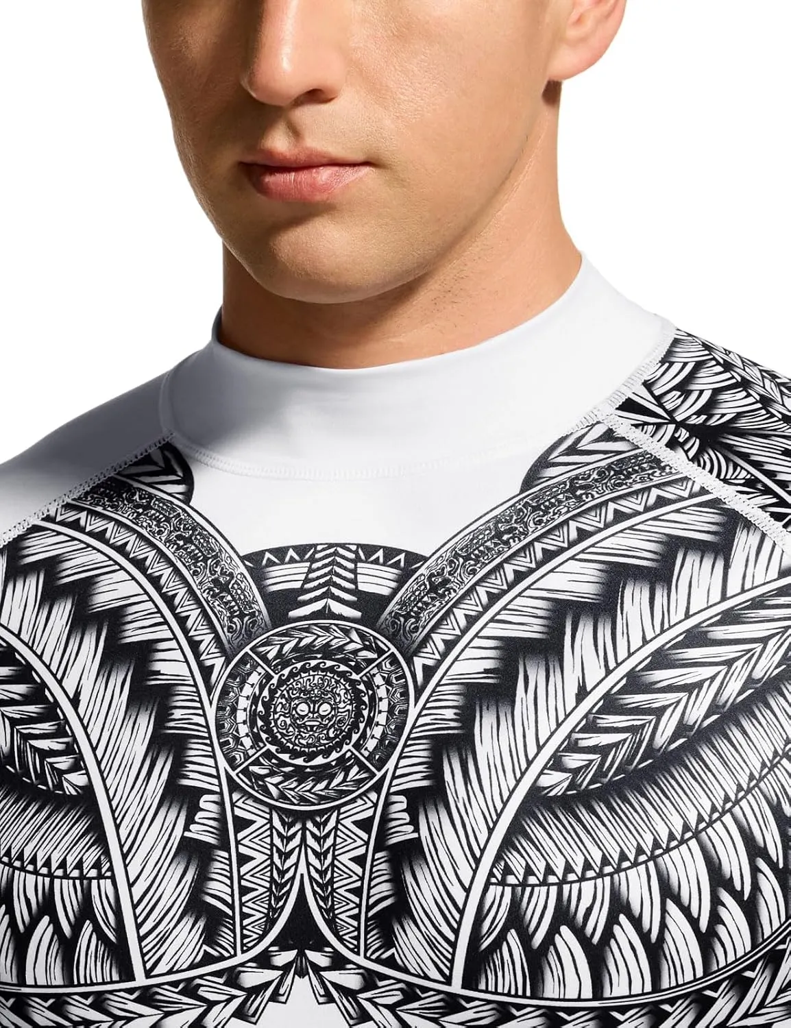 TSLA Men's UPF 50  Long Sleeve Rash Guard, UV/SPF Quick Dry Swim Shirt, Water Surf Swimming Shirts