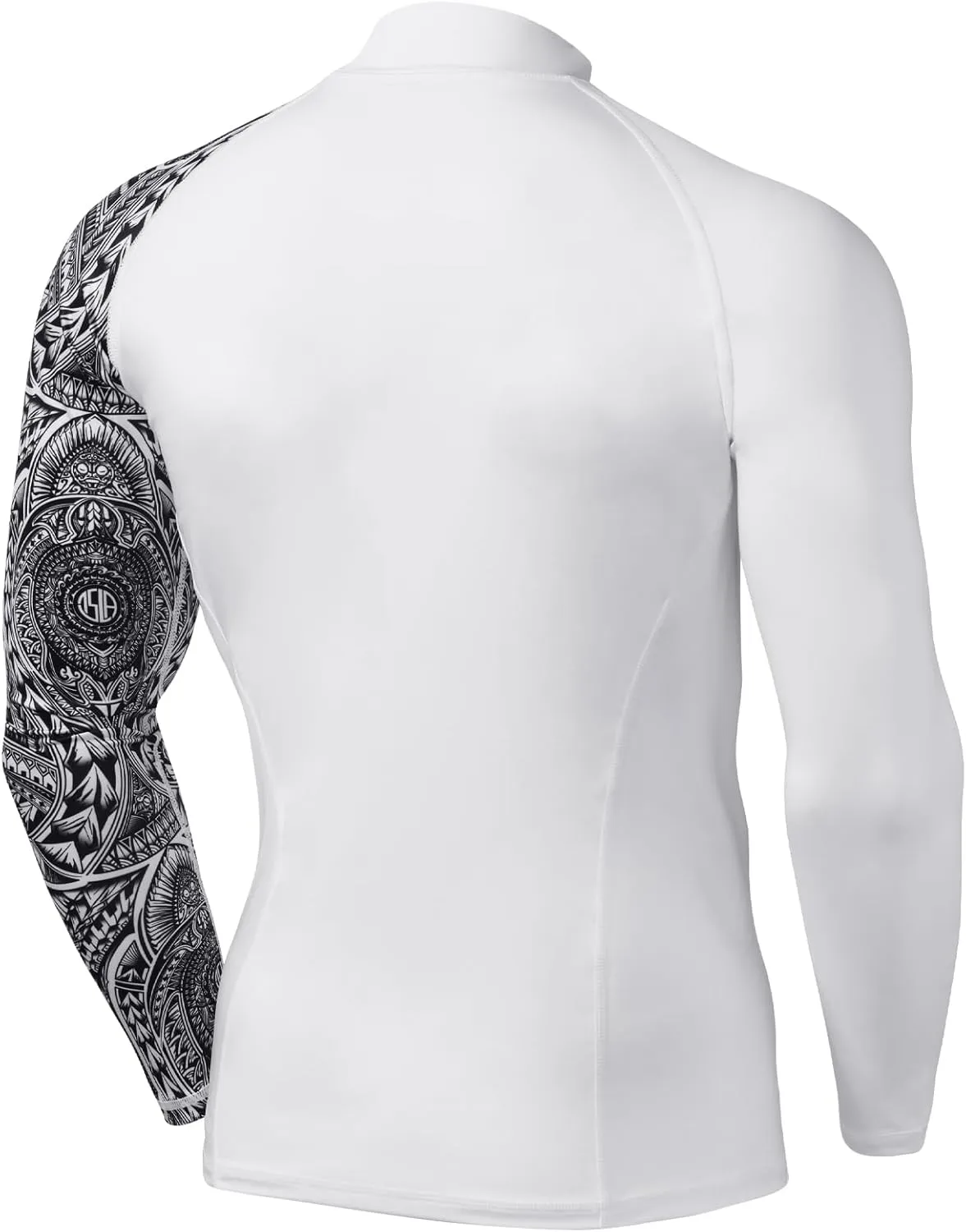 TSLA Men's UPF 50  Long Sleeve Rash Guard, UV/SPF Quick Dry Swim Shirt, Water Surf Swimming Shirts