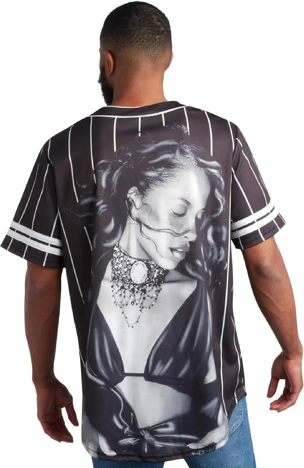 Unisex Baseball Jersey - Retro 90's R&B Concert Button Down Fashion Top - Vintage Jersey T-Shirt (S-XL)