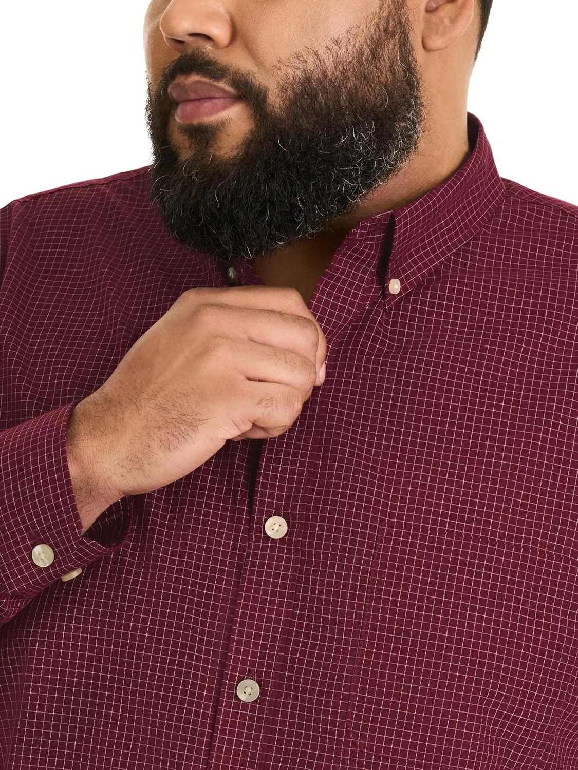 Van Heusen Men's Big and Tall Wrinkle Free Long Sleeve Button Down Shirt