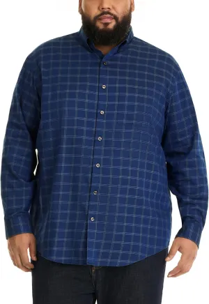 Van Heusen Men's Big and Tall Wrinkle Free Long Sleeve Button Down Shirt