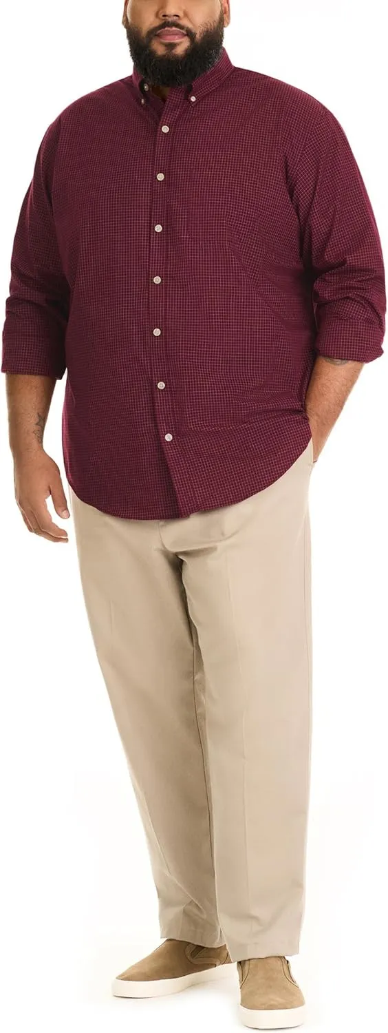Van Heusen Men's Big and Tall Wrinkle Free Long Sleeve Button Down Shirt
