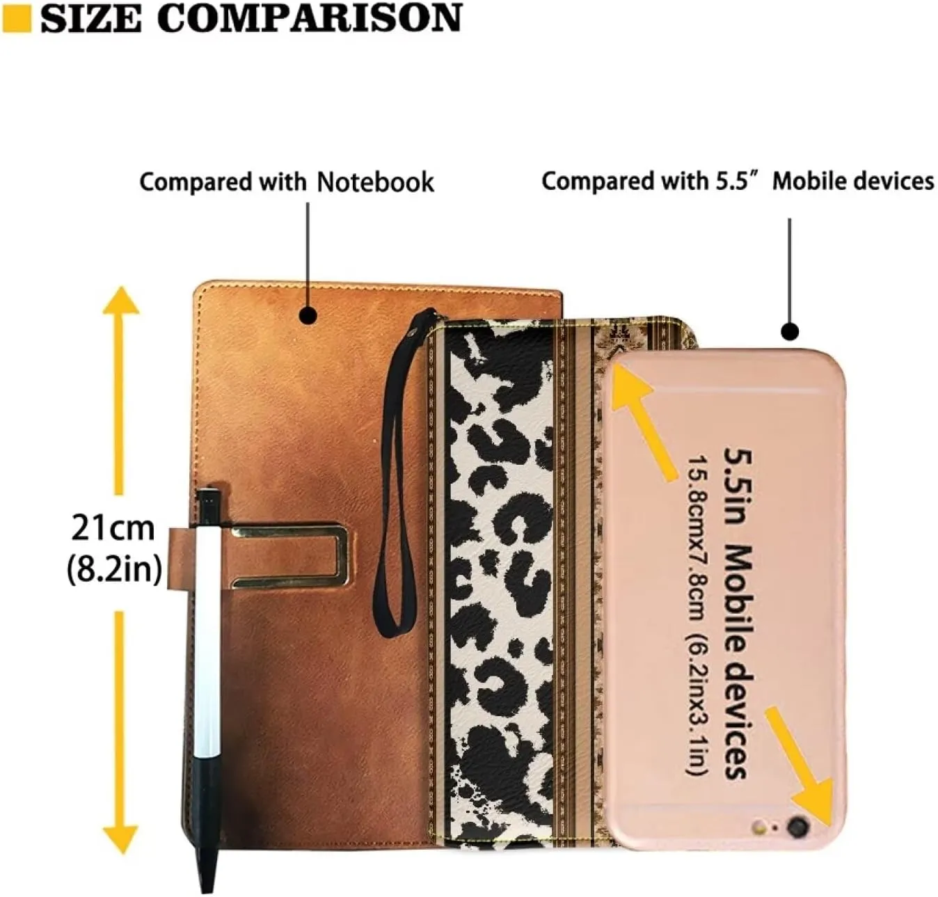 Wallet Women Large Capacity Clutch Purse with Wristlet PU Leather Smartphone Wallet Large Capacity Zipper Money Travel Pocket Card Holder Organizer,Black White Cow Print Aztec Tribe Pattern
