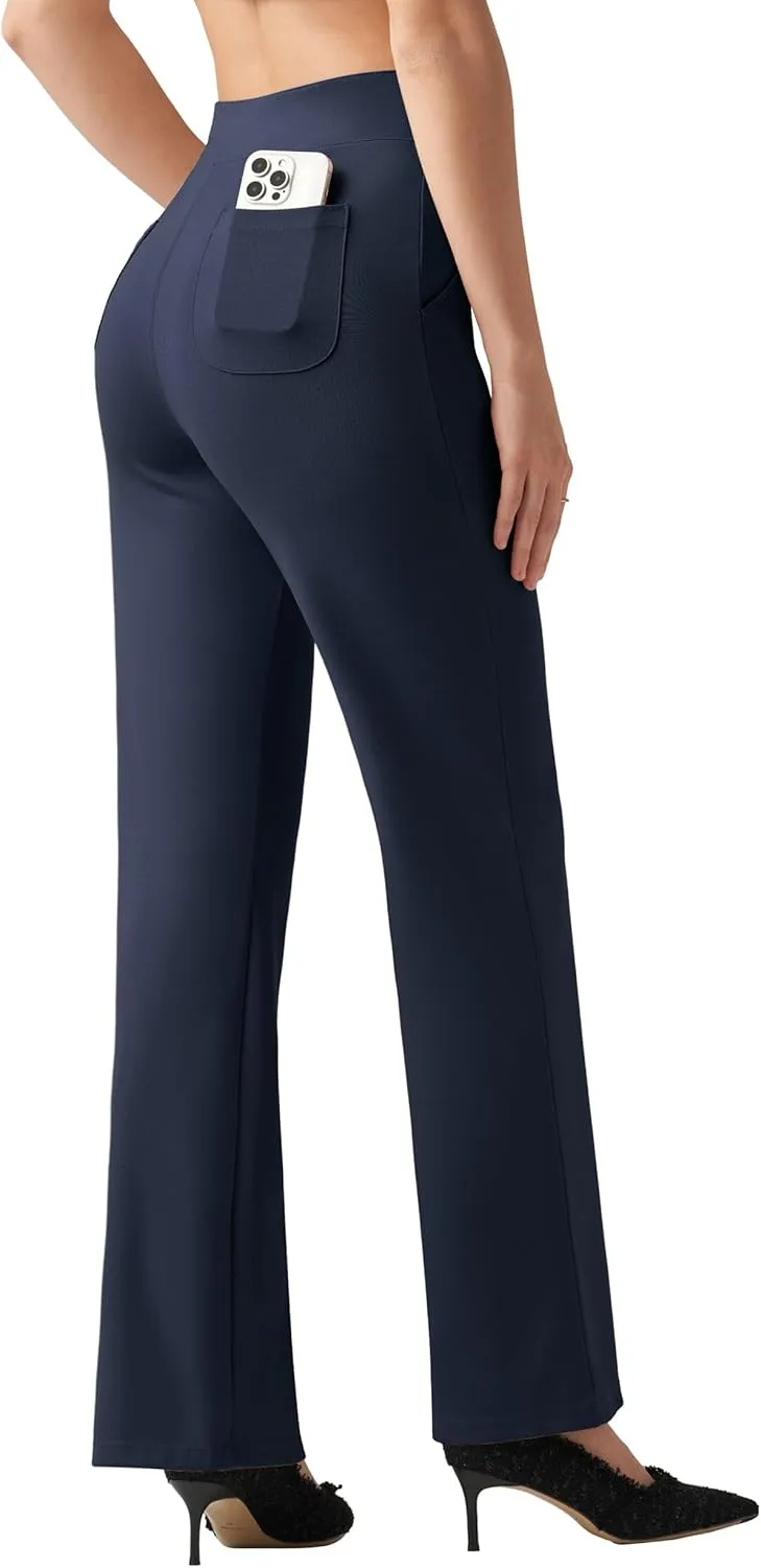 Willit Women's Wide Leg Dress Pants High Waisted Stretch Work Pants Office Business Casual Slacks Pockets Petite/Regular/Tall