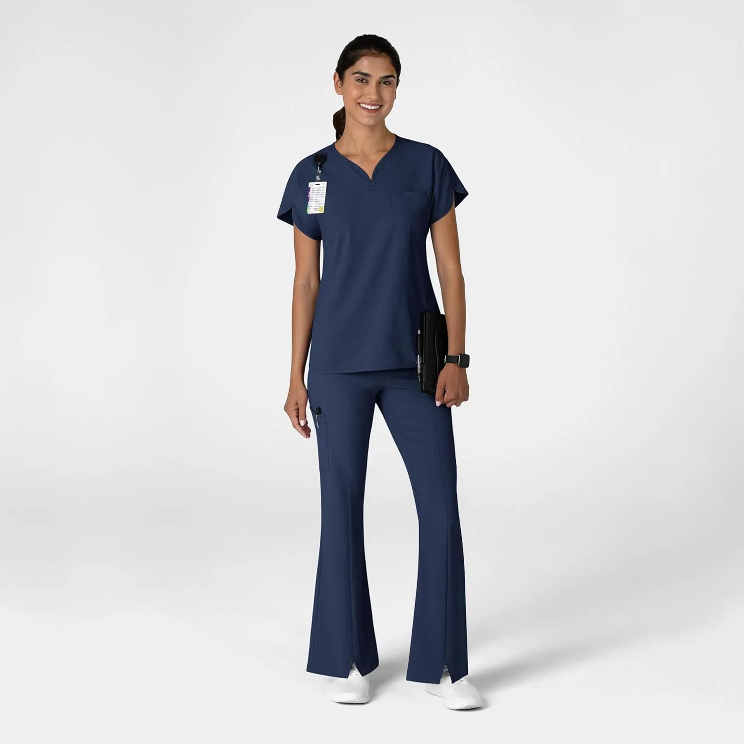 Wink Women's Cargo Flare Scrub Pant