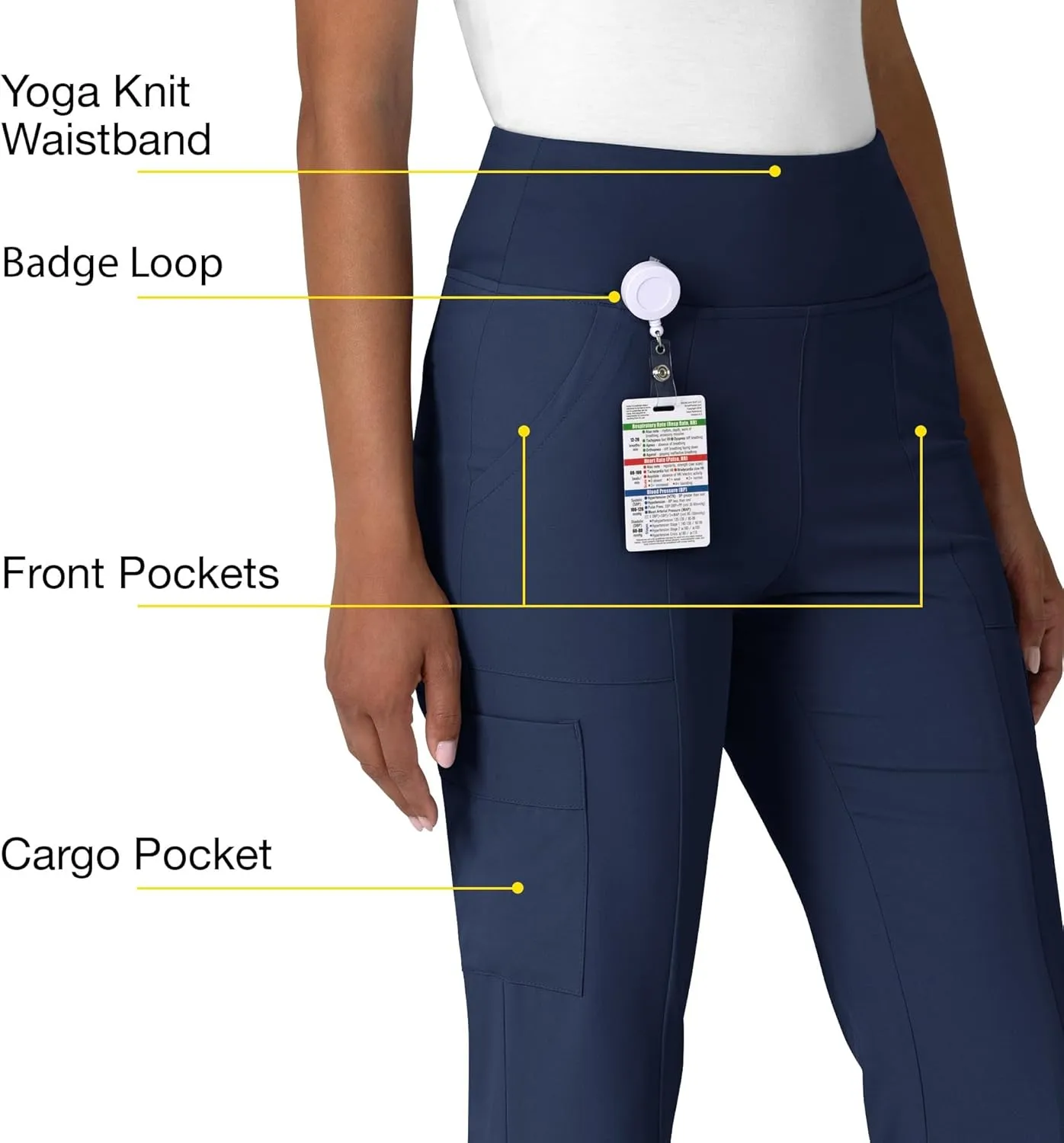 Wink Women's Cargo Flare Scrub Pant