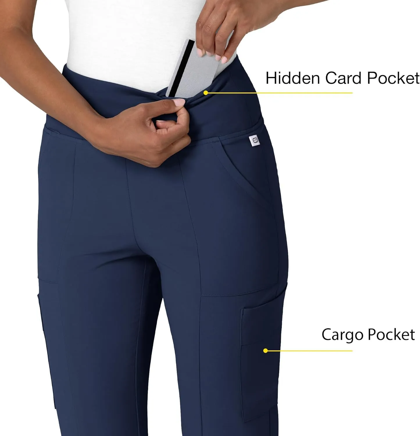 Wink Women's Cargo Flare Scrub Pant