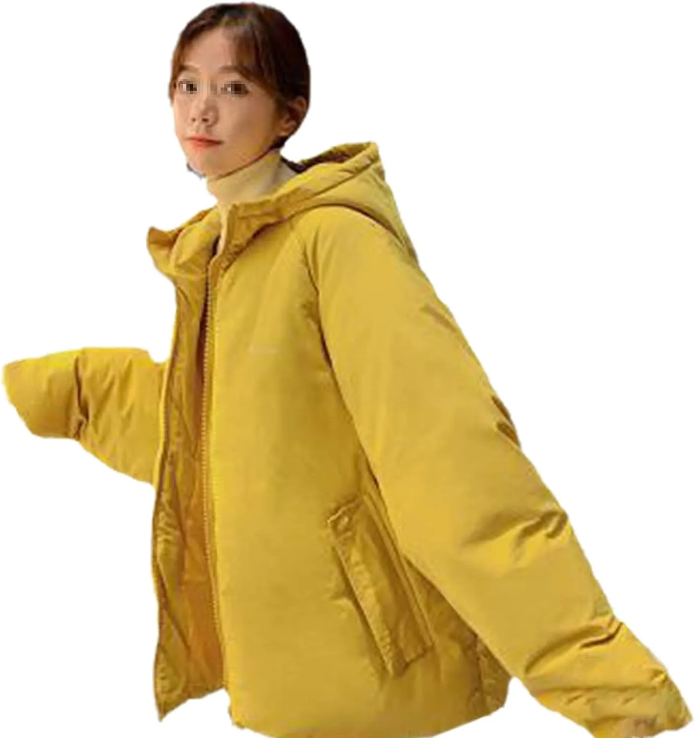 Winter Down Jacket Women Hooded Coat Female Thick Cotton Padded Ladies Overcoat Plus Size Casual Loose Parka