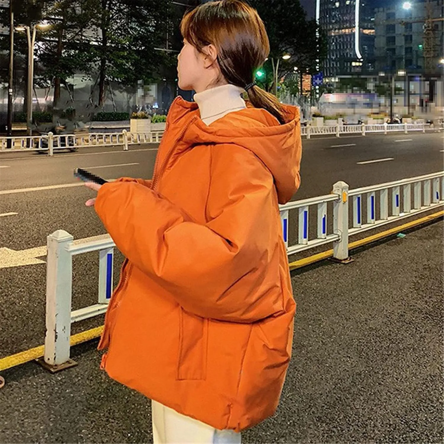 Winter Down Jacket Women Hooded Coat Female Thick Cotton Padded Ladies Overcoat Plus Size Casual Loose Parka