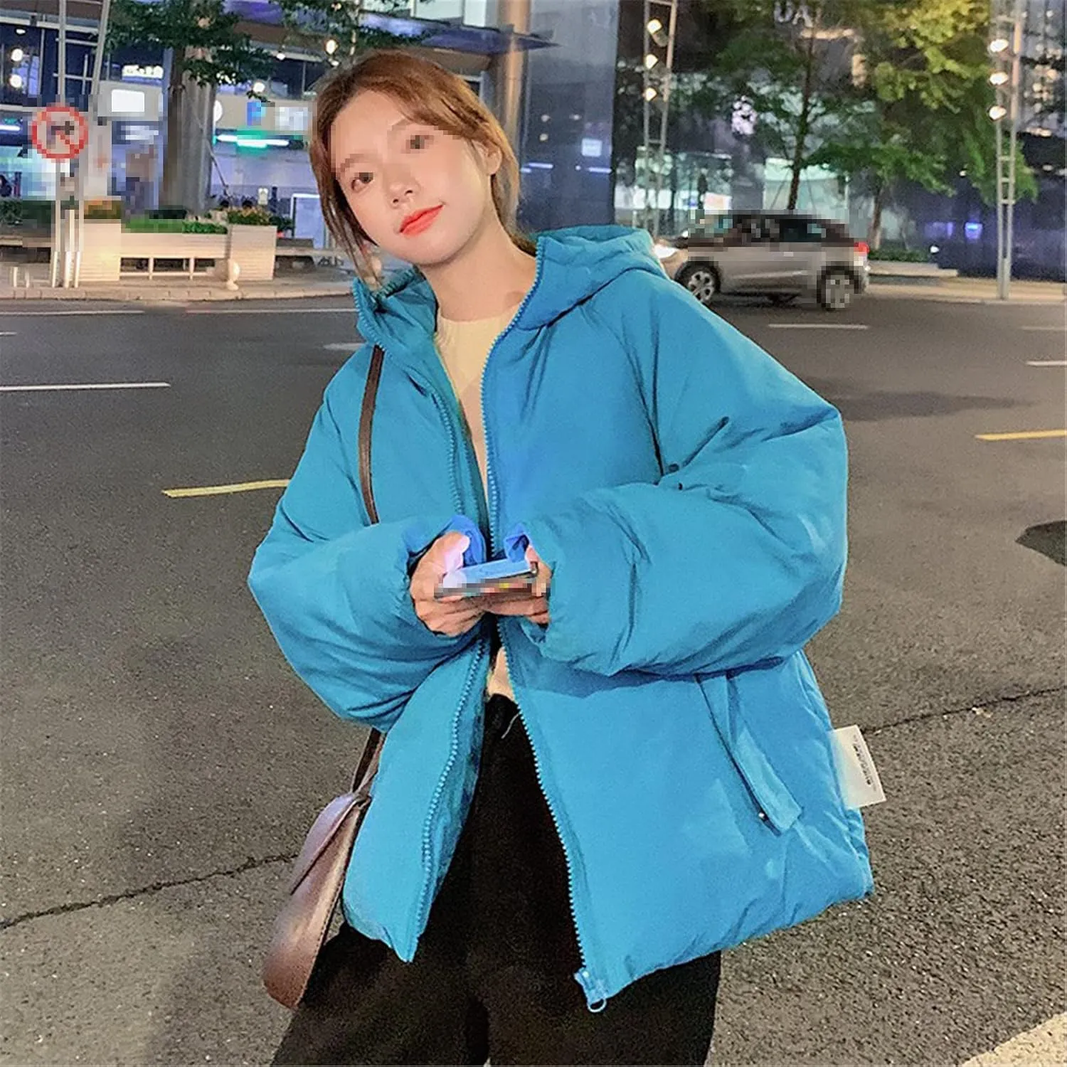 Winter Down Jacket Women Hooded Coat Female Thick Cotton Padded Ladies Overcoat Plus Size Casual Loose Parka