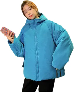 Winter Down Jacket Women Hooded Coat Female Thick Cotton Padded Ladies Overcoat Plus Size Casual Loose Parka